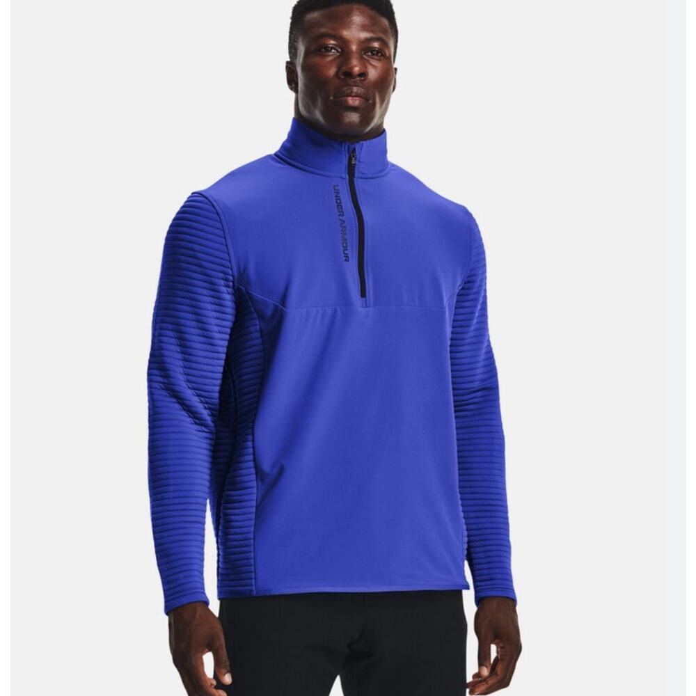 Under Armor Men's Storm Evolution‎ Daytona Half Zip Shirt Pullover Blue SZ Large